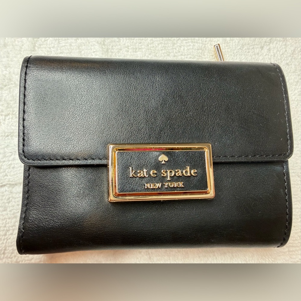Kate Spade Black and Gold Clutch